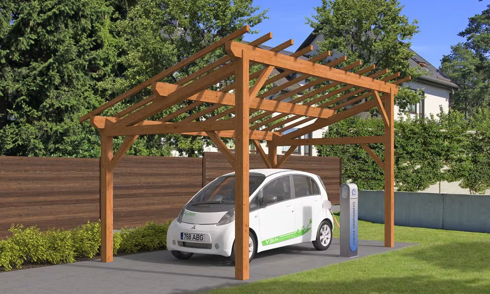 Carport 1 Fahrzeug Le Havre 15 – 19.25 m² nicht überdacht – Bild 6