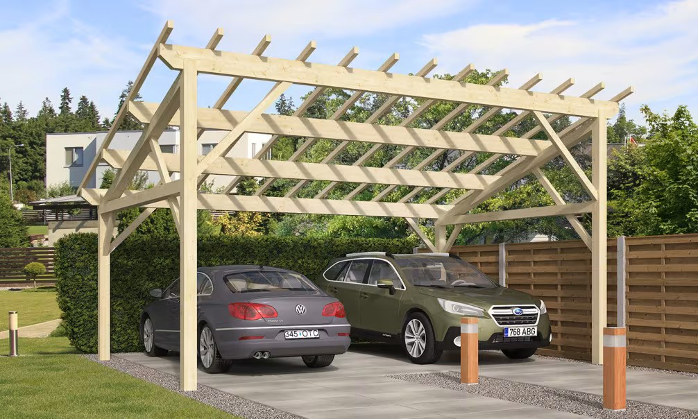 Doppelcarport Le Havre 24 – 29.25 m² nicht überdacht