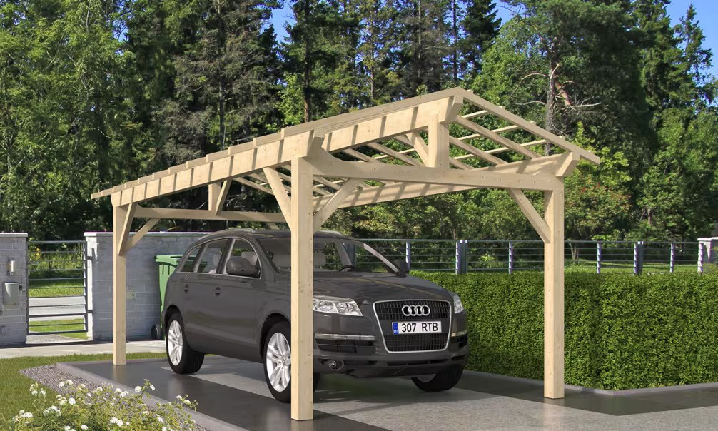 Carport 1 Fahrzeug Thionville 18 – 22.75 m² nicht überdacht