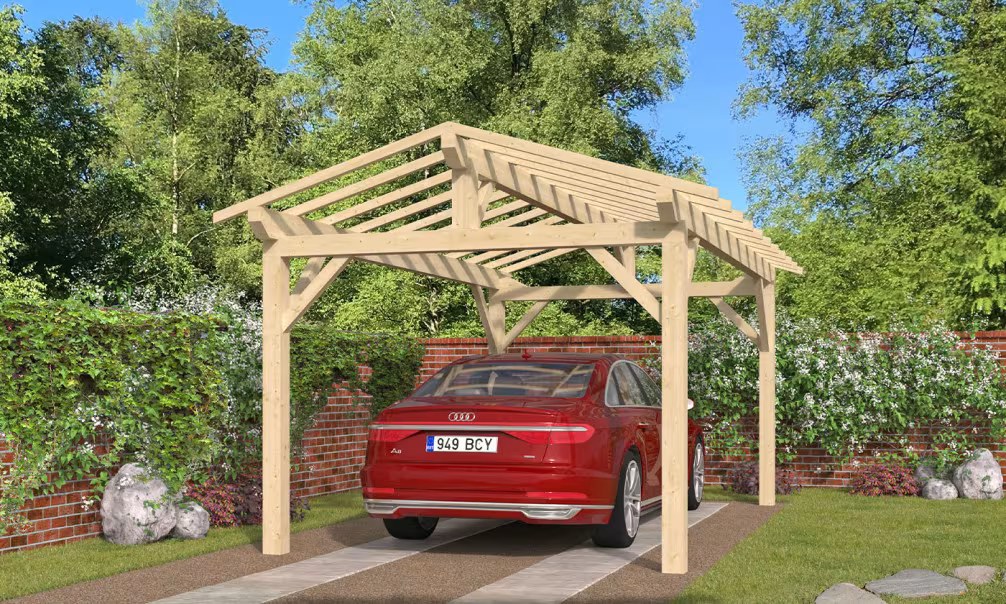 Carport 1 Fahrzeug Thionville 15 – 19,25m² nicht überdacht – Bild 5