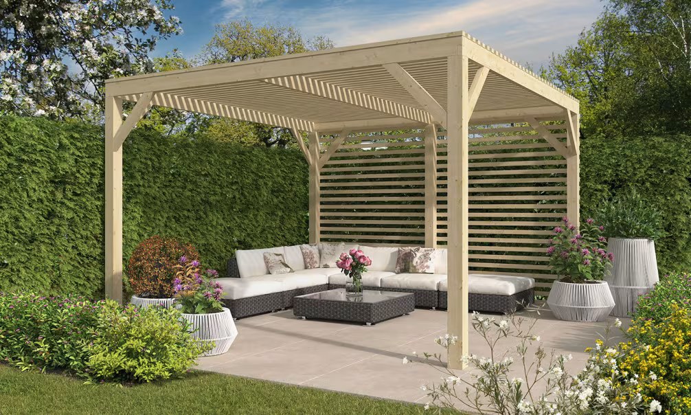 Freistehende Pergola – 15,21 m² – 390 x 390 cm – Bild 5