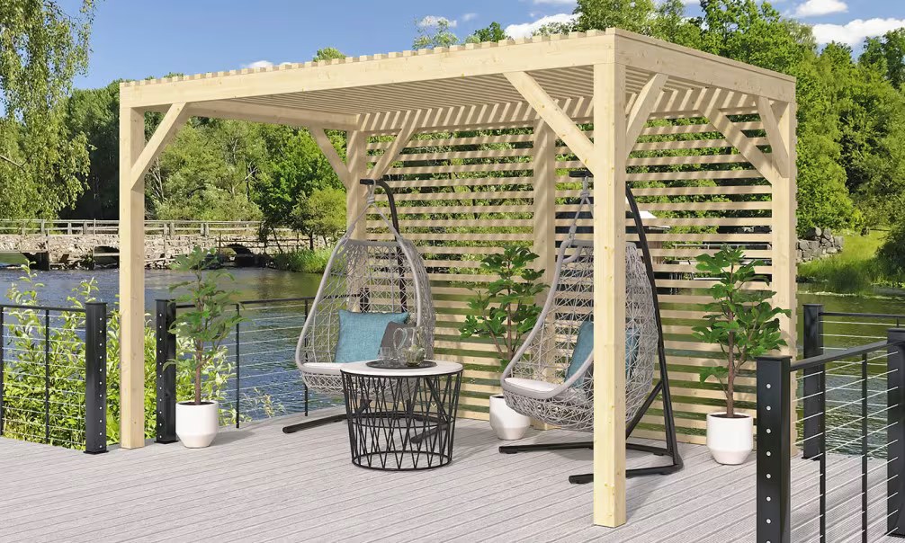Freistehende Pergola – 9,75 m² – 250 x 390 cm – Bild 4