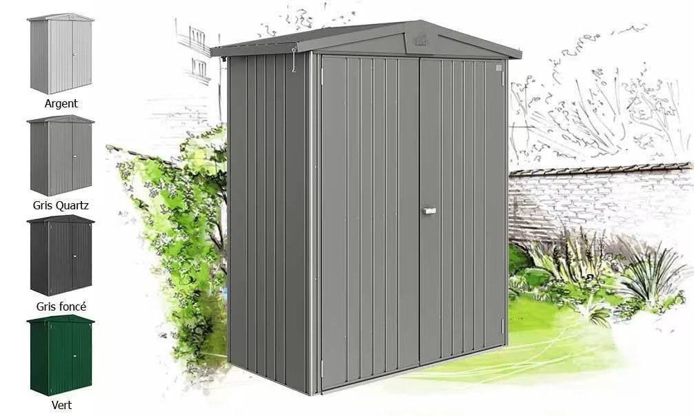 Metall-Gartenhaus Europa T1 Biohort 1,17 m² Nutzfläche