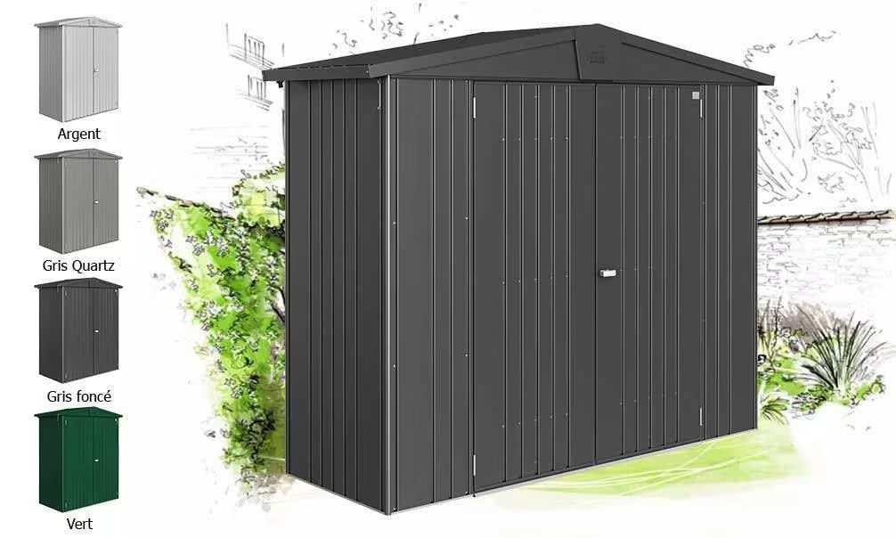 Metall-Gartenhaus Europa T2A 244×84 cm Biohort