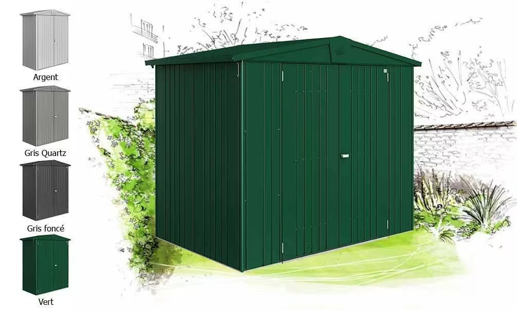 Metall-Gartenhaus Europa T3 244x156cm Außenbereich Biohort – Bild 2