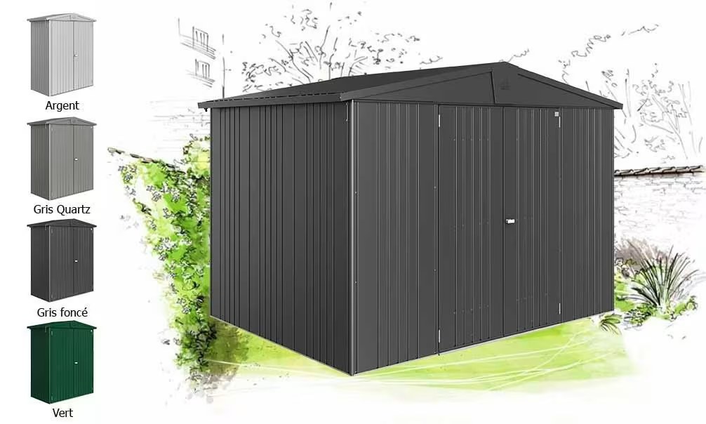 Metall-Gartenhaus Europa T5 316×228 cm Biohort