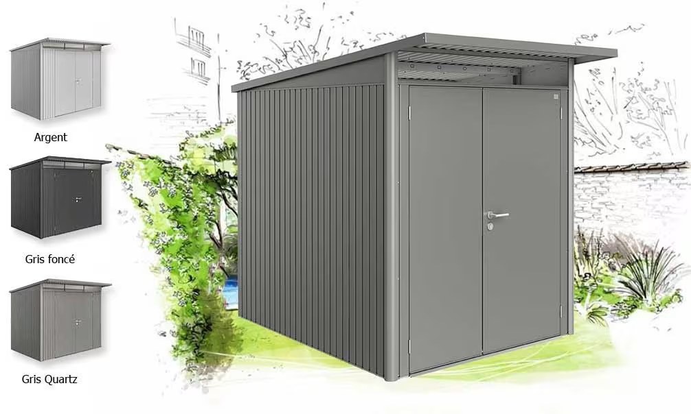 Metall-Gartenhaus Avantgarde A2 Biohort – 180x260cm Außenbereich – Bild 3
