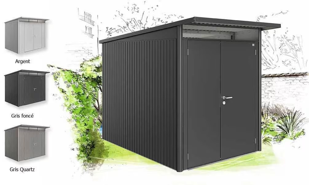 Metall-Gartenhaus Avantgarde A3 – 180x300cm Außenbereich – Bild 3