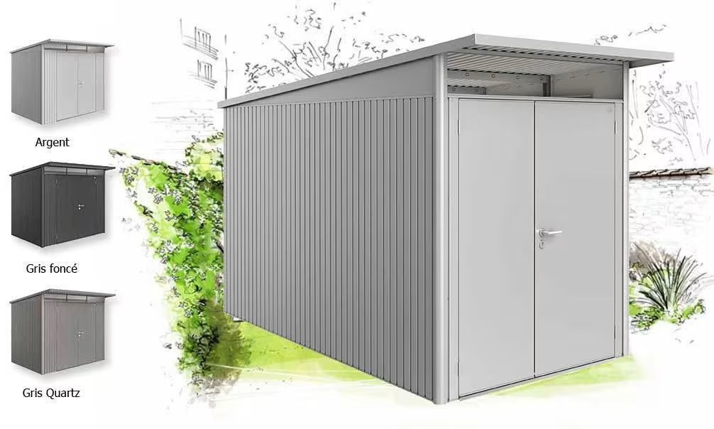 Metall-Gartenhaus Avantgarde A4 – 180x380cm Außenbereich – Bild 3