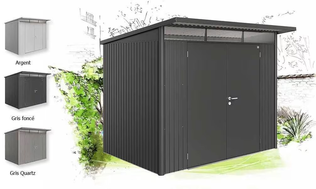 Metall-Gartenhaus Avantgarde A5 – 260x220cm Außenbereich – Bild 3