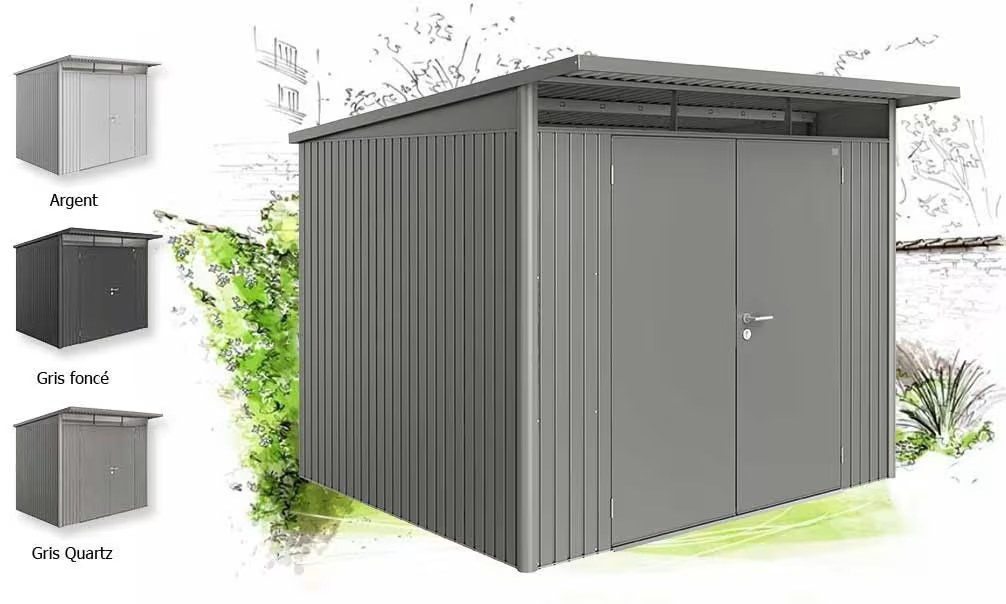 Metall-Gartenhaus Avantgarde A6 Biohort – 260x260cm Außenbereich – Bild 3