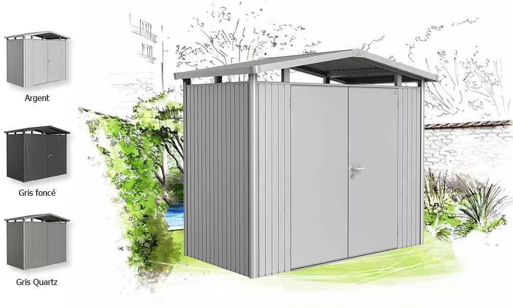 Metall-Gartenhaus Panorama P1 – 273x158x227cm – Biohort