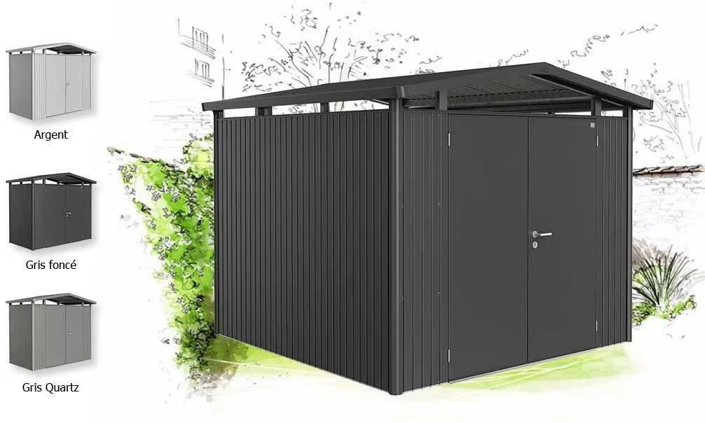Metall-Gartenhaus Panorama P5 Biohort – 273x318x227cm