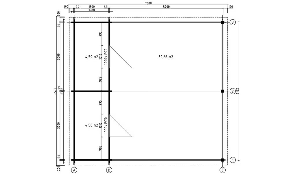 Doppelcarport Satteldach mit Abstellraum Liège – Bild 2