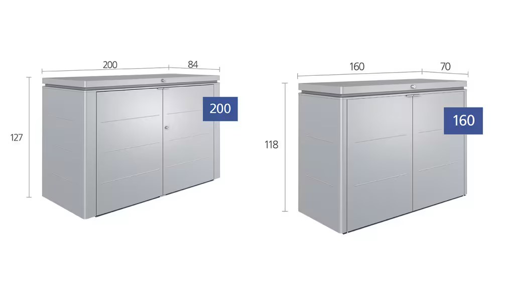 Metall-Aufbewahrungsschrank Highboard 200 Biohort – Design-Aufbewahrung – Bild 2