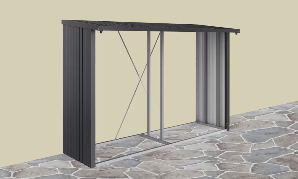 Metall-Holzlager Woodstock 300 Abm. 300.7x102x199cm außen