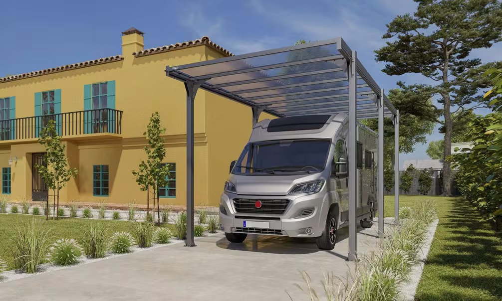 Carport Wohnmobil – Flachdach – Hegoa 20 Aluminium