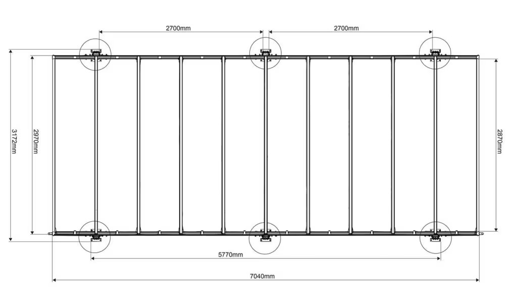 Carport Wohnmobil – Flachdach – Hegoa 20 Aluminium – Bild 5