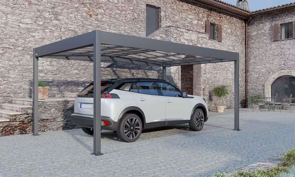 Carport Flachdach – Libeccio – Aluminium