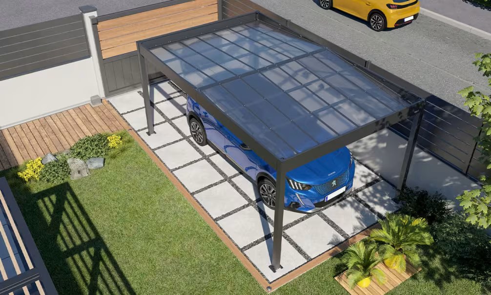 Carport Flachdach – Libeccio – Aluminium – Bild 3
