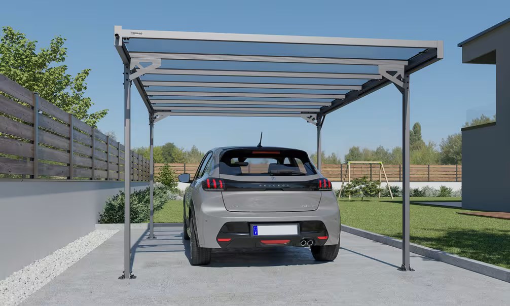 Carport Flachdach – Mistral – Aluminium
