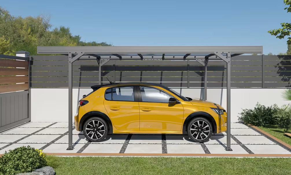 Carport Flachdach – Mistral – Aluminium – Bild 2