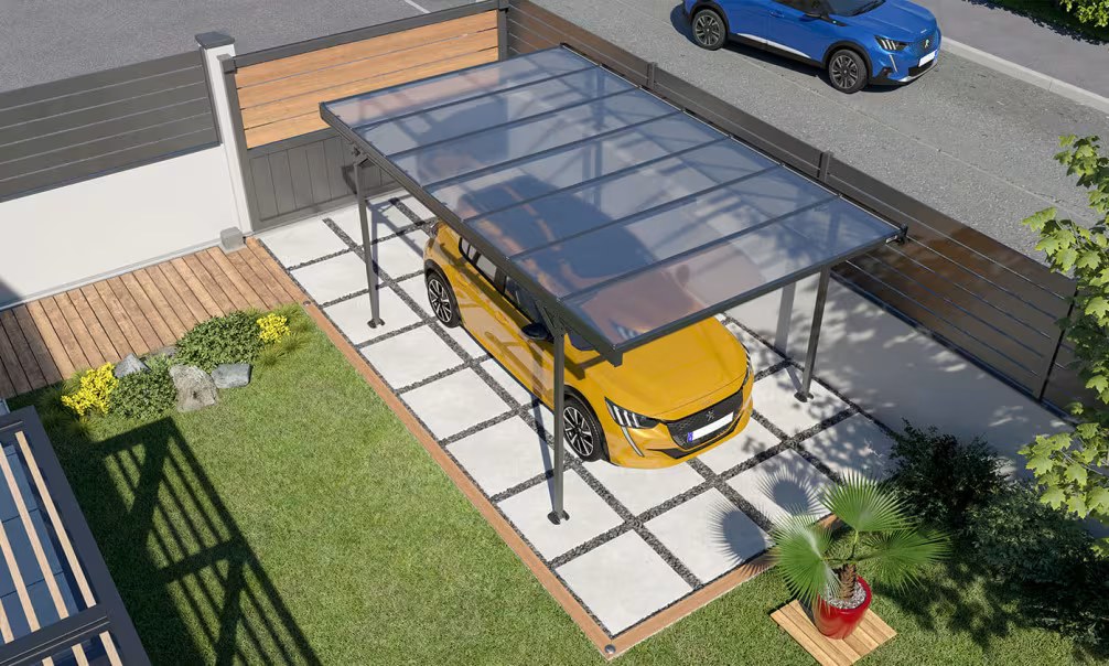 Carport Flachdach – Mistral – Aluminium – Bild 5
