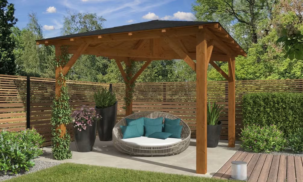 Pergola Le Mans 9 – 12,25 m² nicht überdacht