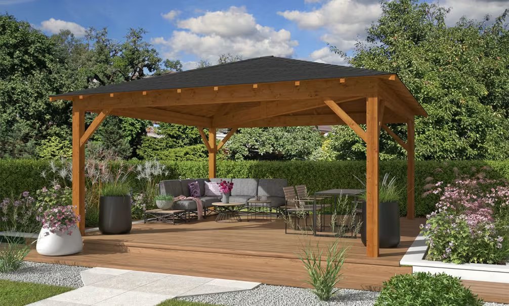 Pergola Le Mans 25 – 30,25 m² nicht überdacht