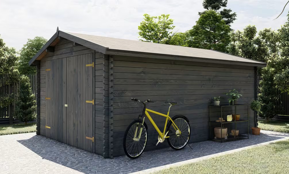 Garage Borgo 28mm druckimprägniert – 16,70m² Innenraum