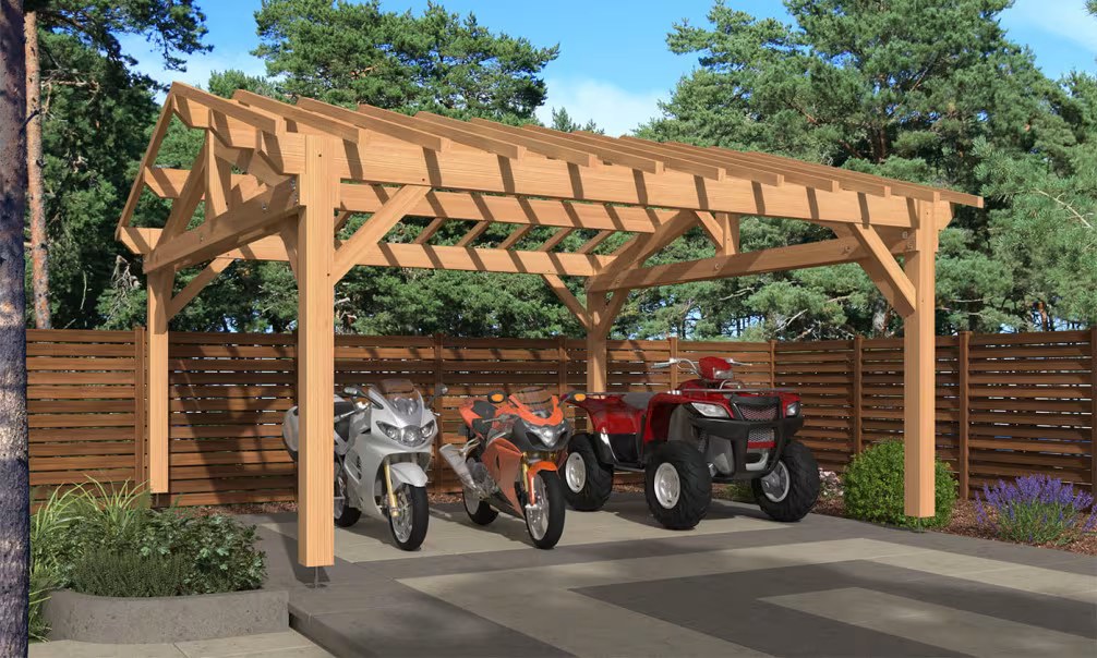 Carport Cosmos Satteldach 5.50×5.50m Douglasie