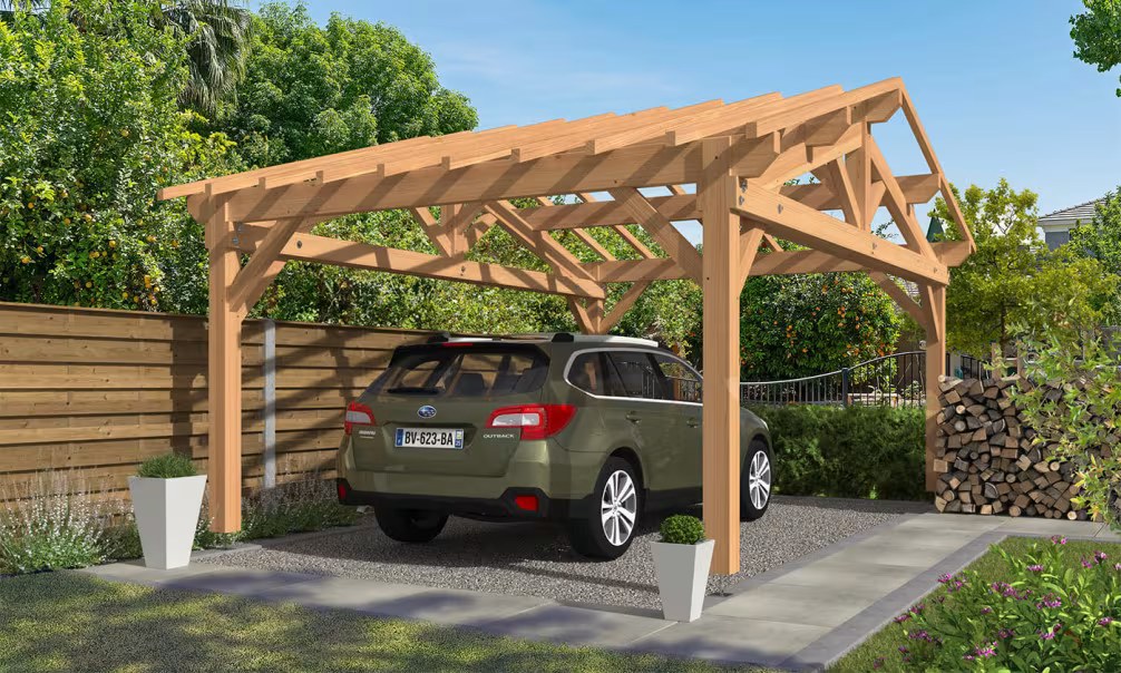 Carport Freesia Satteldach 4.50×6.50m Douglasie
