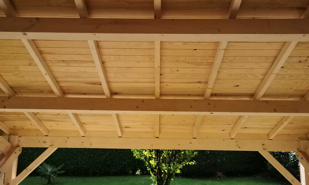 Dachschalung-Kit aus Douglasie für Pavillon Bergenia