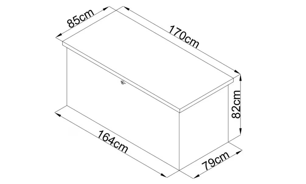 Metall-Gartenbox Max F – Bild 2