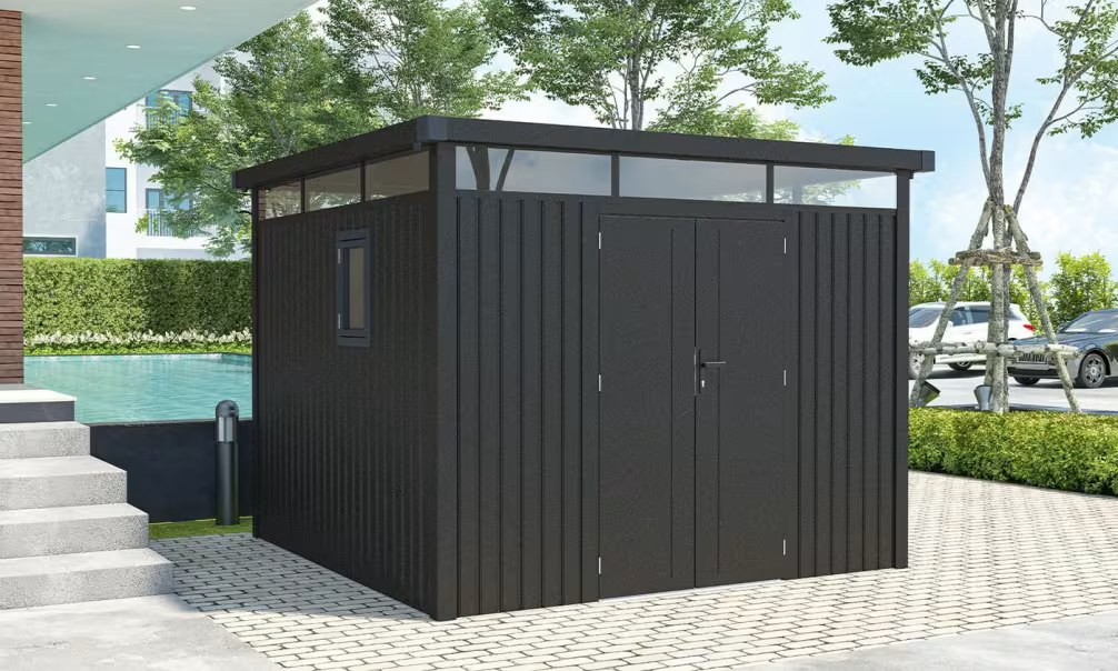 Metall-Gartenhaus Anna D – 294x294cm Außenbereich