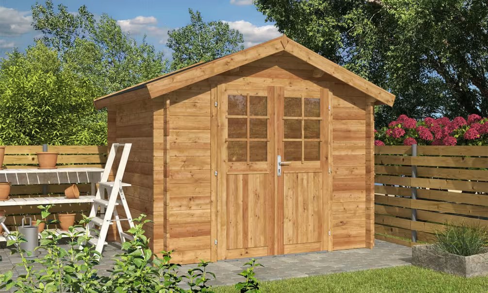 Gartenhaus BALISTRA 5 druckimprägniert 34mm – 4,46m² Innenraum 250x190cm