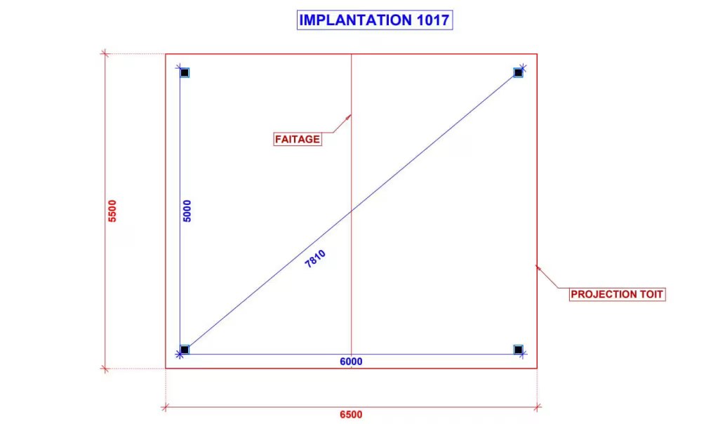 Carport Gardenia Satteldach 6.50×5.50m Fichte – Bild 4