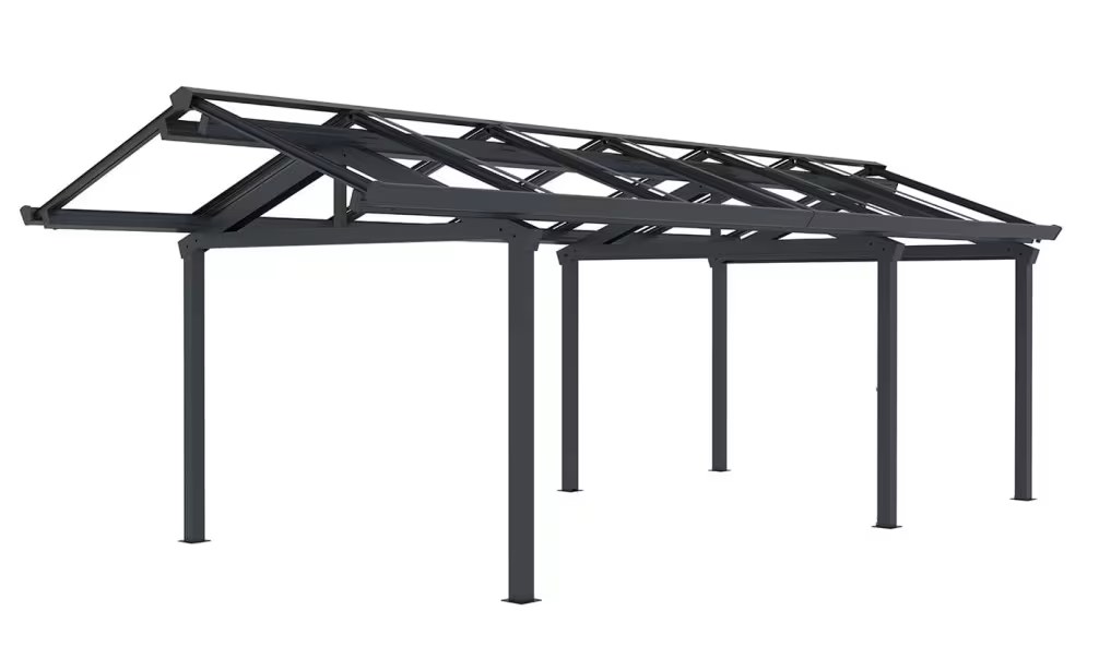 Freistehender Aluminium-Carport Sunki für 12 Solarmodule – 24.21m2 – Bild 3