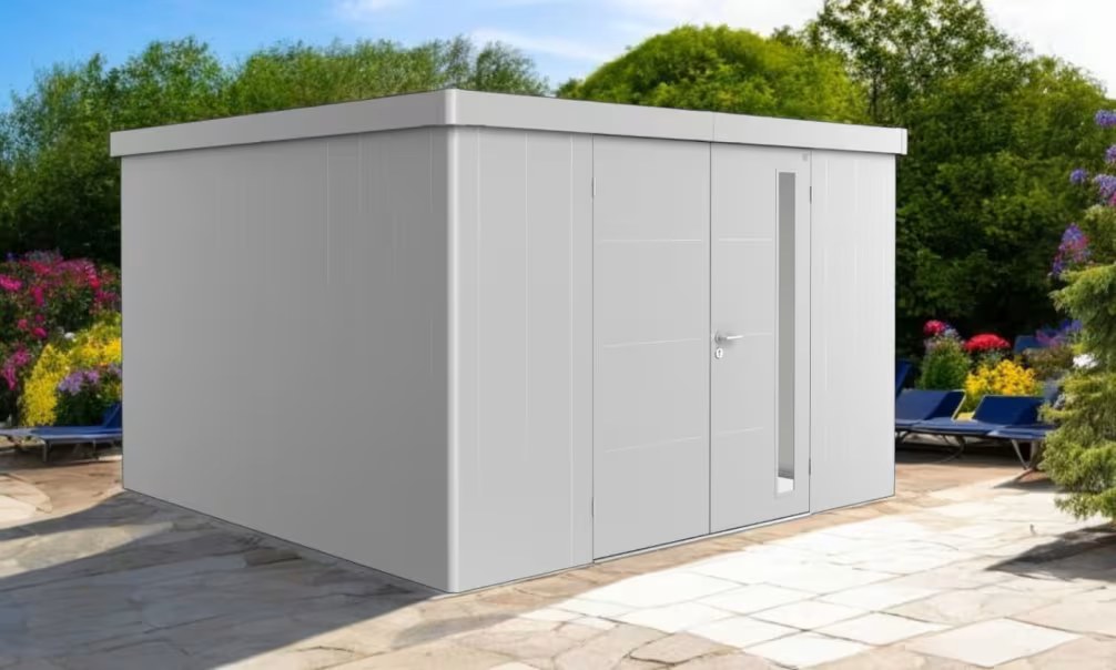 Metall-Gartenhaus Neo 4D Biohort – 348x348x222cm – 2 Türen