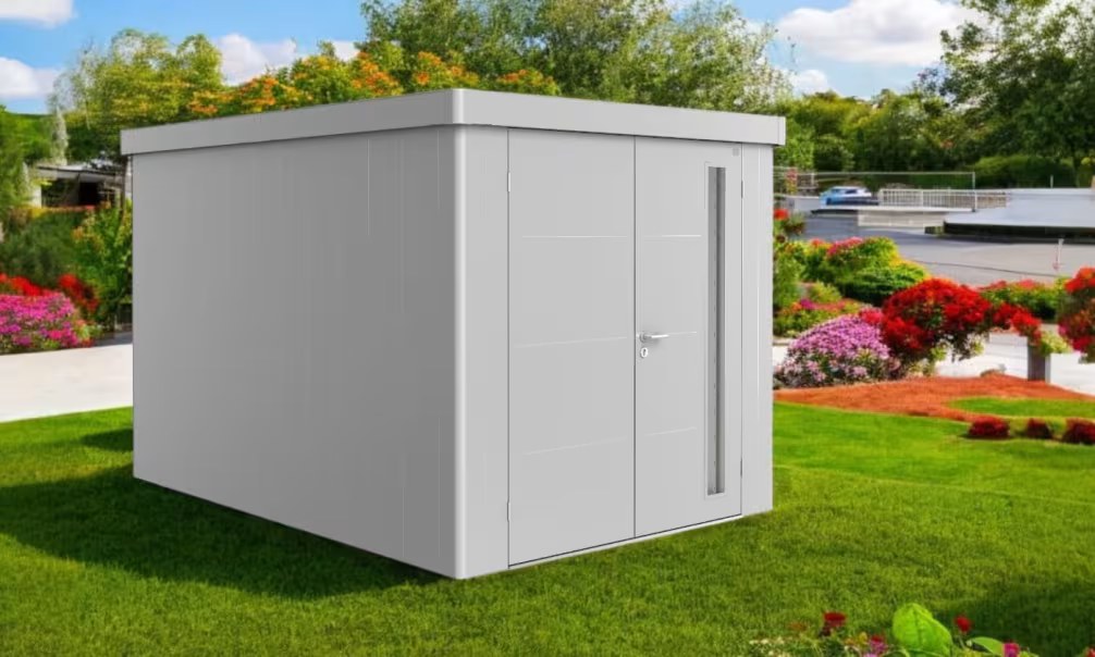Metall-Gartenhaus Neo 4B Biohort – 236x348x222cm – 2 Türen