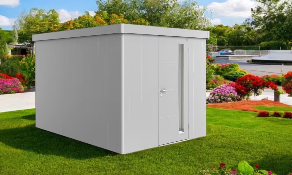 Metall-Gartenhaus Neo 4B Biohort – 236x348x222cm – 1 Tür