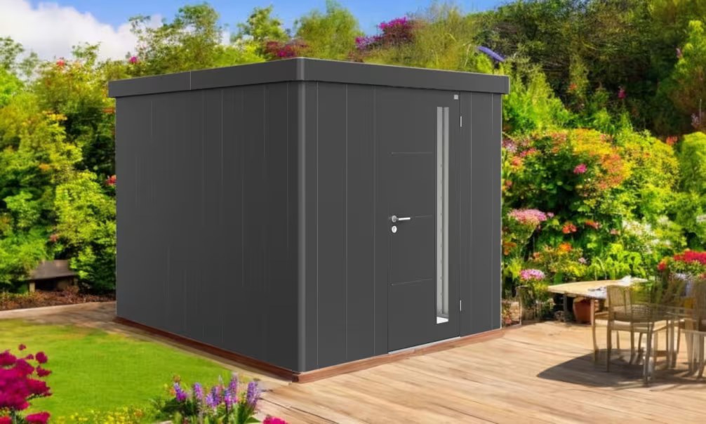 Metall-Gartenhaus Neo 3B Biohort – 236x292x222cm – 1 Tür – Bild 3