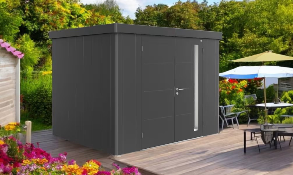 Metall-Gartenhaus Neo 2C Biohort – 292x236x222cm – 2 Türen – Bild 3