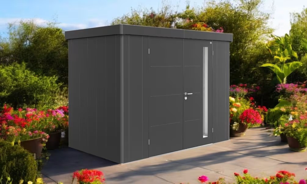 Metall-Gartenhaus Neo 1C Biohort – 292x180x222cm – 2 Türen – Bild 3