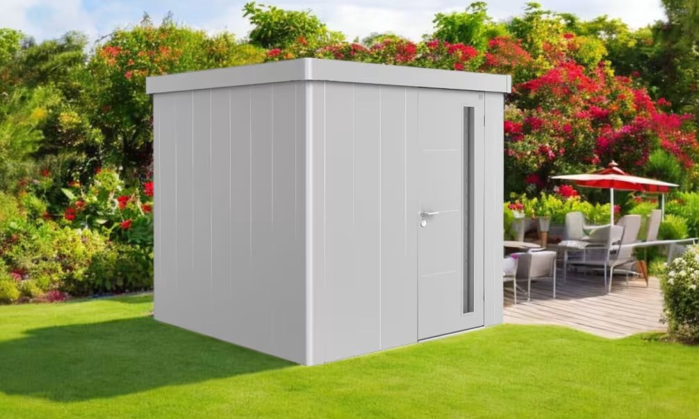 Metall-Gartenhaus Neo 2B Biohort – 236x236x222cm – 1 Tür