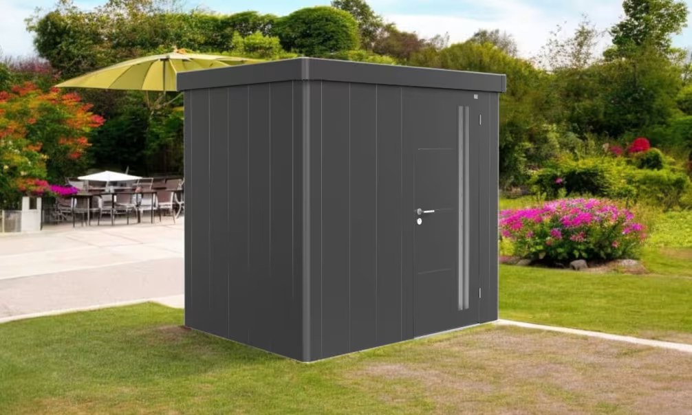 Metall-Gartenhaus Neo 1B Biohort – 236x180x222cm – 1 Tür – Bild 3