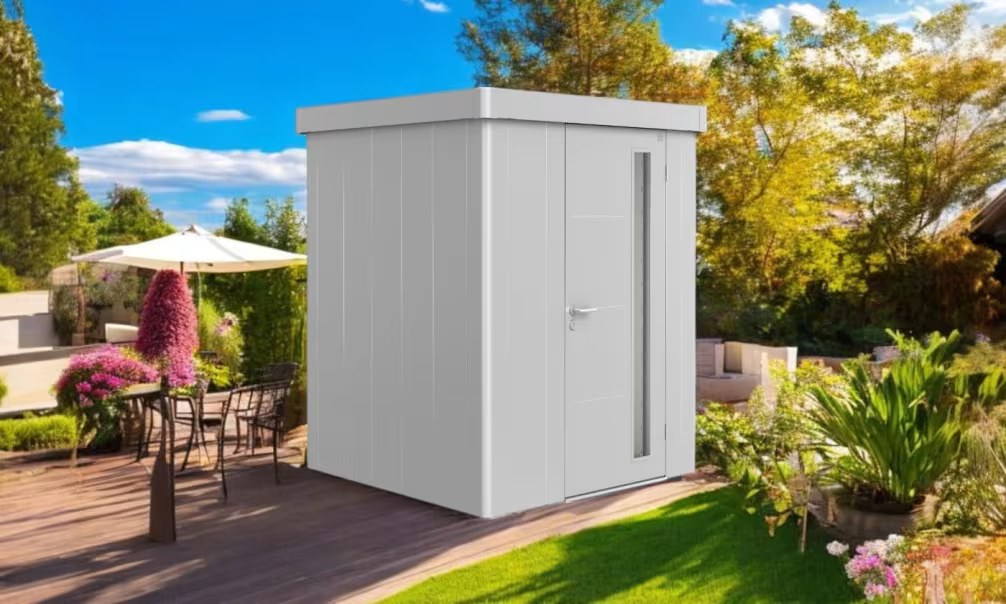 Metall-Gartenhaus Neo 1A Biohort – 180x180x222cm – 1 Tür