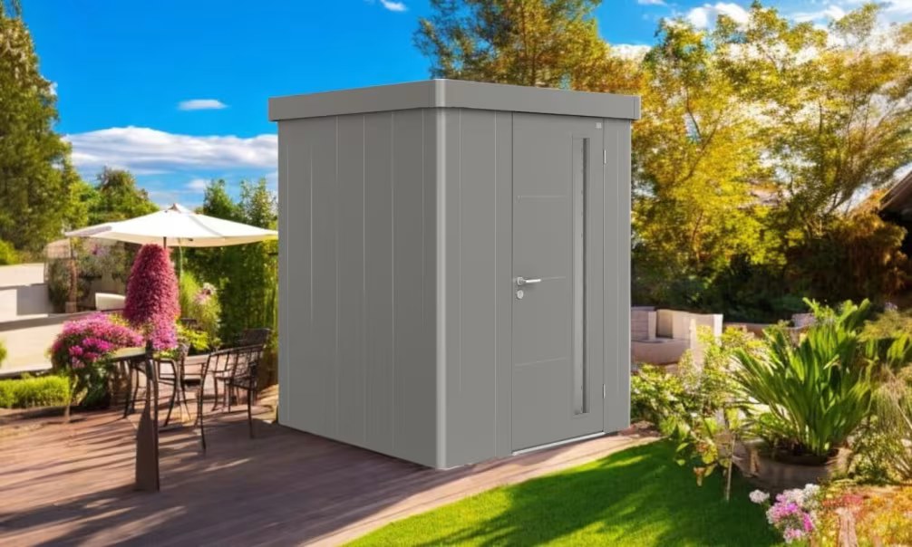Metall-Gartenhaus Neo 1A Biohort – 180x180x222cm – 1 Tür – Bild 3