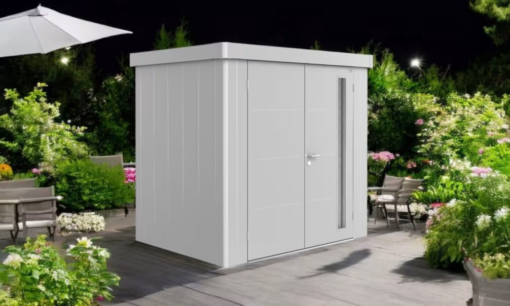 Metall-Gartenhaus Neo 1B Biohort – 236x180x222cm – 2 Türen