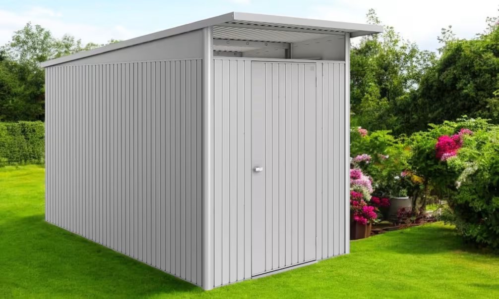 Metall-Gartenhaus Avantgarde A4 ECO – 180x380cm Außenbereich